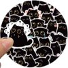 Kawaii Fekete cica matrica